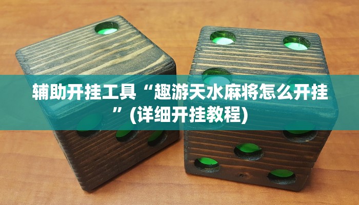 辅助开挂工具“趣游天水麻将怎么开挂”(详细开挂教程)