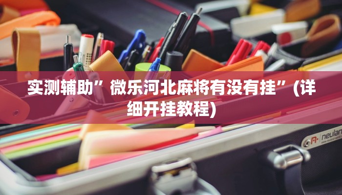 实测辅助”微乐河北麻将有没有挂”(详细开挂教程)