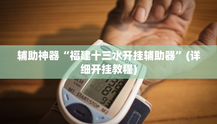 辅助神器“福建十三水开挂辅助器”(详细开挂教程)