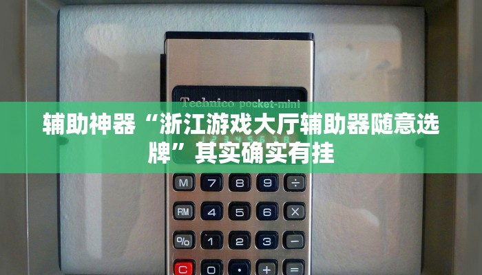 辅助神器“浙江游戏大厅辅助器随意选牌”其实确实有挂