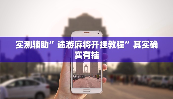 实测辅助”途游麻将开挂教程”其实确实有挂