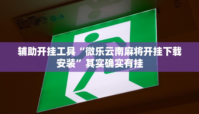 辅助开挂工具“微乐云南麻将开挂下载安装”其实确实有挂
