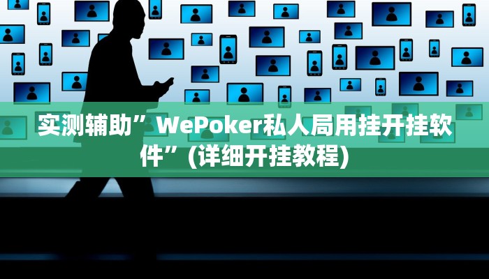 实测辅助”WePoker私人局用挂开挂软件”(详细开挂教程)