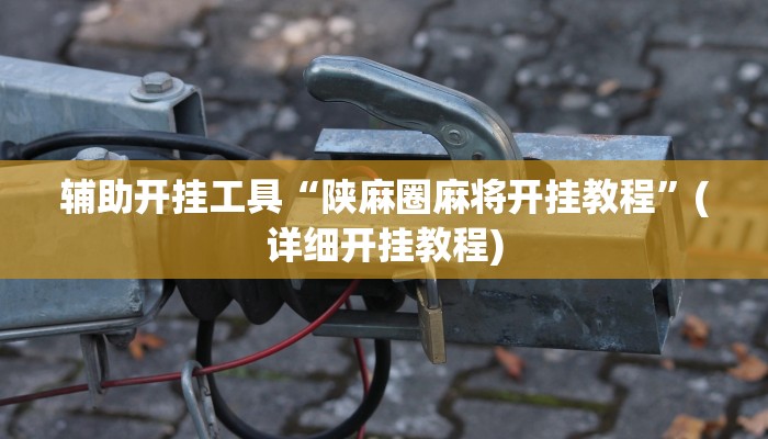 辅助开挂工具“陕麻圈麻将开挂教程”(详细开挂教程)